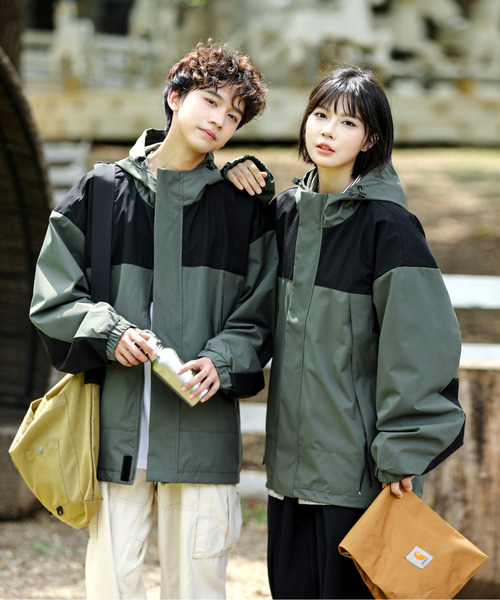 neos（ネオス）の「【neos -addictive design-】ビッグシルエット パネル 切替 配色 マウンテン パーカー（マウンテンパーカー・メンズ・カーキ/ブラック/ベージュ/ブラウン・LARGE/X-LARGE/MEDIUM）」の19枚目の写真