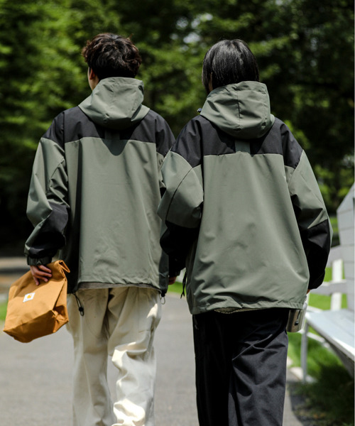 neos（ネオス）の「【neos -addictive design-】ビッグシルエット パネル 切替 配色 マウンテン パーカー（マウンテンパーカー・メンズ・カーキ/ブラック/ベージュ/ブラウン・LARGE/X-LARGE/MEDIUM）」の21枚目の写真