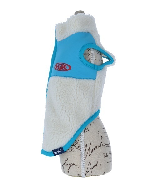 X-girl（エックスガール）の「X-girl/オーバルロゴフリース（ペットウェア・レディース・ライトグリーン/ホワイト・2L/L/M/S/3S/3L/3M/XS）」の4枚目の写真