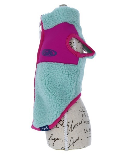 X-girl（エックスガール）の「X-girl/オーバルロゴフリース（ペットウェア・レディース・ライトグリーン/ホワイト・2L/L/M/S/3S/3L/3M/XS）」の7枚目の写真