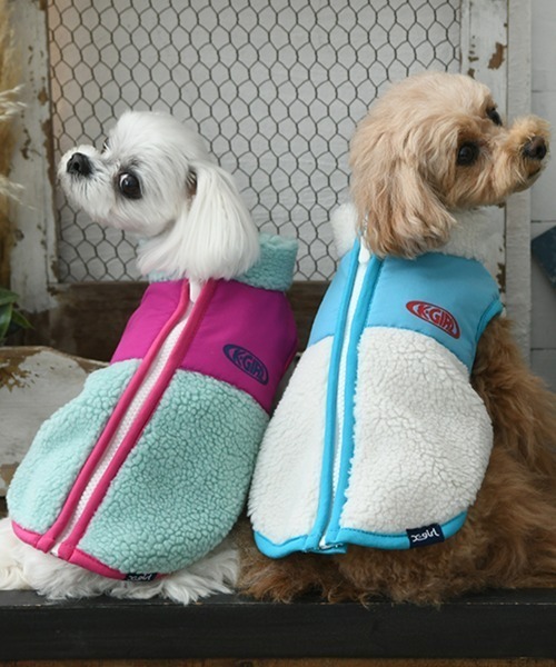 X-girl（エックスガール）の「X-girl/オーバルロゴフリース（ペットウェア・レディース・ライトグリーン/ホワイト・2L/L/M/S/3S/3L/3M/XS）」の13枚目の写真