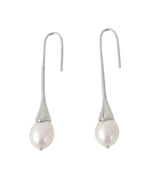 LAGUNAMOON（ラグナムーン）の「LADY淡水パールトライアングルピアス（ピアス（両耳用）・レディース・ゴールド/シルバー・FREE）」の7枚目の写真