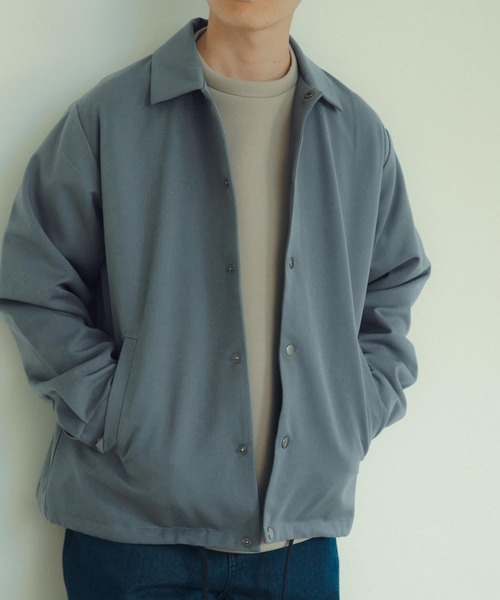 ITEMS URBANRESEARCH（アイテムズ アーバンリサーチ）の「ストレッチ×ウォッシャブル TRコーチジャケット（ブルゾン・メンズ・ブラック/チェック/グリーン/ベージュ・MEDIUM/LARGE）」の21枚目の写真