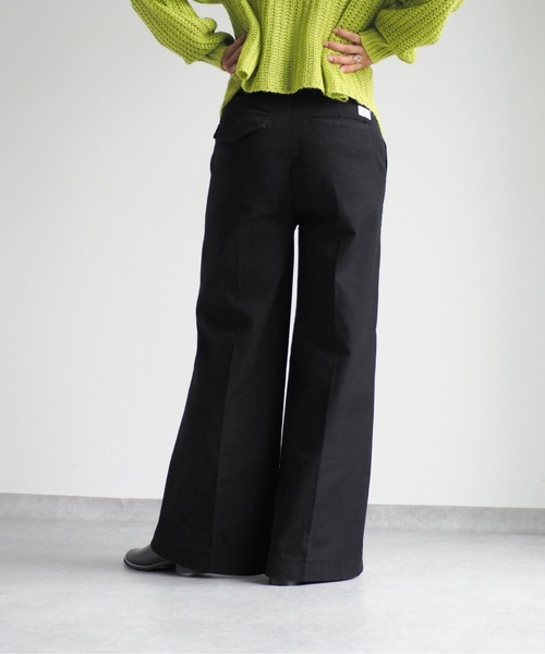 cepo（セポ）の「チノストレッチワイドパンツ（チノパンツ・レディース・キャメル/ブラック・L/M/S）」の20枚目の写真