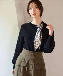 スカーフツキニット969725