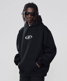 HARSH AND CRUEL | メタリックロゴ プルオーバーパーカ HC23W3TP03【Harsh and Cruel】【2023AW】(パーカー)