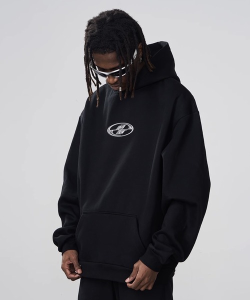 HARSH AND CRUEL（ハーシュアンドクルーエル）の「メタリックロゴ プルオーバーパーカ HC23W3TP03【Harsh and Cruel】（パーカー・メンズ・ブラック・L/XL/M）」の15枚目の写真