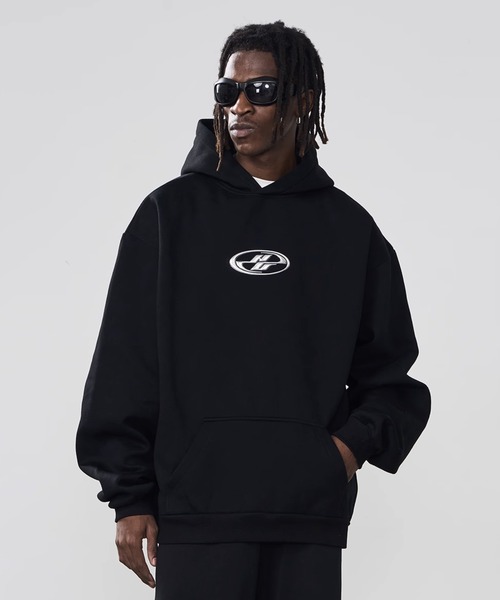 HARSH AND CRUEL（ハーシュアンドクルーエル）の「メタリックロゴ プルオーバーパーカ HC23W3TP03【Harsh and Cruel】（パーカー・メンズ・ブラック・L/XL/M）」の17枚目の写真