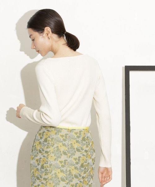 CICA＆UVカット加工リブニット