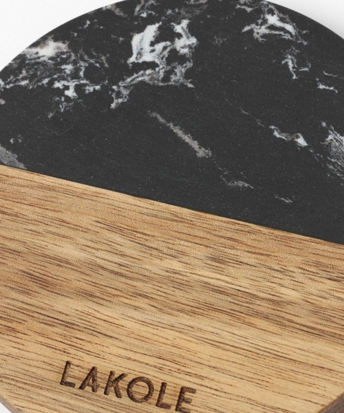 LAKOLE（ラコレ）の「バイカラーコースター / 969281（ランチョンマット/テーブルウェア・レディース・ホワイト/ブラック・FREE）」の7枚目の写真