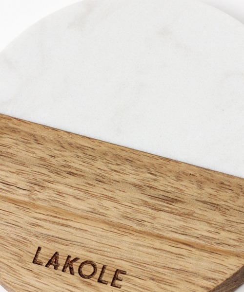 LAKOLE（ラコレ）の「バイカラーコースター / 969281（ランチョンマット/テーブルウェア・レディース・ホワイト/ブラック・FREE）」の9枚目の写真