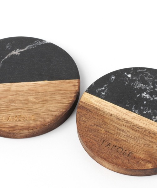 LAKOLE（ラコレ）の「バイカラーコースター / 969281（ランチョンマット/テーブルウェア・レディース・ホワイト/ブラック・FREE）」の11枚目の写真