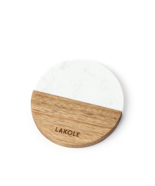 LAKOLE(ラコレ)の「バイカラーコースター / 969281(ランチョンマット/テーブルウェア・レディース・ホワイト/ブラック・FREE)」の14枚目の写真