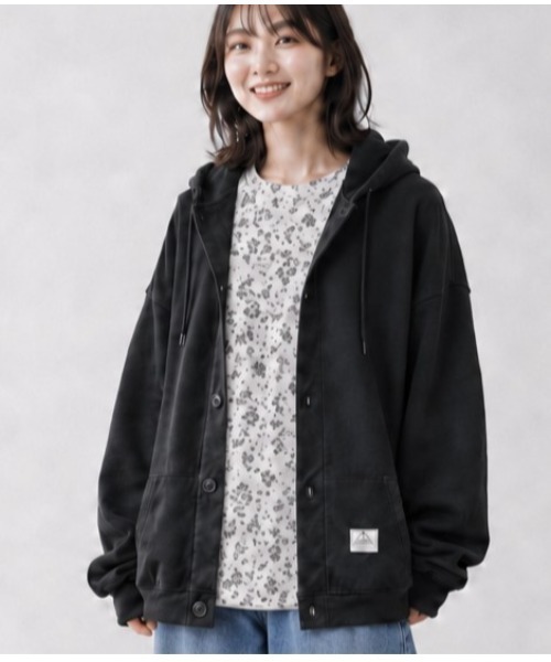 Sakka(サッカ)の「スエットパーカー(パーカー・レディース・ブラック/グレー/ベージュ・X-LARGE/LARGE/XX-LARGE/MEDIUM)」の4枚目の写真