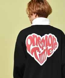 Starting Over | オーバーサイズ ハーフジップ トレーナー スウェット/ワンポイント バックプリント(スウェット)