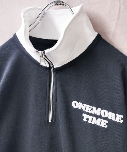 Starting Over（スターティングオーバー）の「オーバーサイズ ハーフジップ トレーナー スウェット/ワンポイント バックプリント（スウェット・メンズ・アッシュグレー/ブラック/グリーン/ブラック系その他2/グレー系その他/ブラック系その他/ブラック系その他3/オレンジ系その他/オレンジ系その他3/オレンジ系その他2/グレー系その他2/グレー系その他3・M/L/XL）」の13枚目の写真