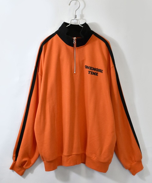 Starting Over（スターティングオーバー）の「オーバーサイズ ハーフジップ トレーナー スウェット/ワンポイント バックプリント（スウェット・メンズ・アッシュグレー/ブラック/グリーン/ブラック系その他2/グレー系その他/ブラック系その他/ブラック系その他3/オレンジ系その他/オレンジ系その他3/オレンジ系その他2/グレー系その他2/グレー系その他3・M/L/XL）」の22枚目の写真