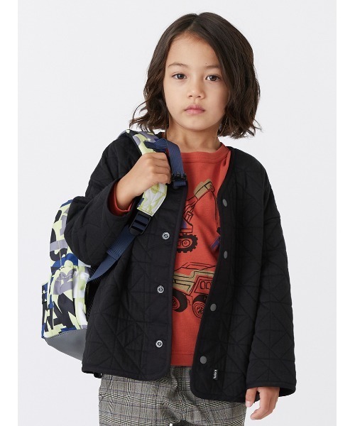 HAKKA KIDS（ハッカキッズ）の「ダイナソーロゴプリントリュック（バックパック/リュック・キッズ・チャコール/ライトグリーン・M/S）」の11枚目の写真