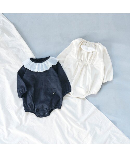 apres les cours（アプレレクール）の「てんし&あくまボディースーツ（ロンパース・キッズ・アイボリー/ブラック・80）」の19枚目の写真
