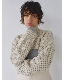 ALEXIA STAM | Cropped High Neck Knit Top /クロップドハイネックトップス(ニット/セーター)