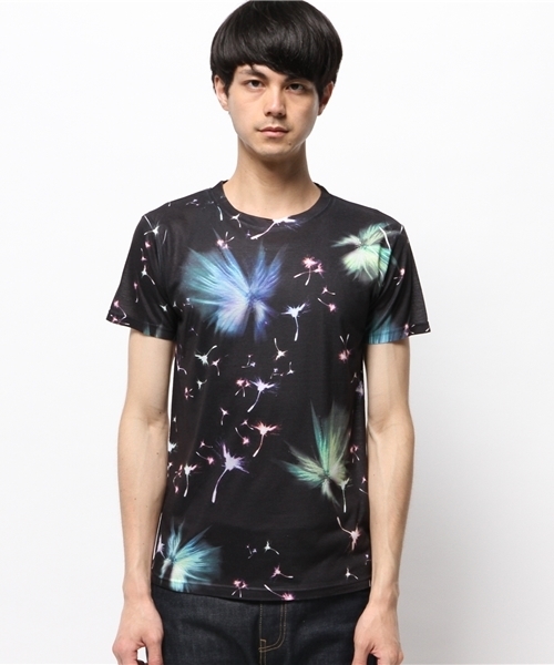 OUTLET（アウトレット）の「【WHO'S WHO gallery】VZTEEダンデライオン（Tシャツ/カットソー・メンズ・ブラック・FREE）」の2枚目の写真