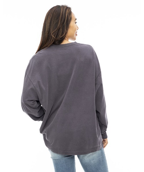 BILLABONG(ビラボン)の「BILLABONG レディース VINTAGE GRAPHIC LS TEE ロンT 【2023年秋冬モデル】/ビラボン長袖ロンT(Tシャツ/カットソー・レディース・レンガ/ブラック系その他/ラベンダー・MEDIUM/3M)」の6枚目の写真