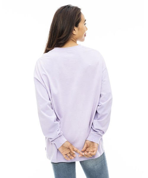 BILLABONG(ビラボン)の「BILLABONG レディース VINTAGE GRAPHIC LS TEE ロンT 【2023年秋冬モデル】/ビラボン長袖ロンT(Tシャツ/カットソー・レディース・レンガ/ブラック系その他/ラベンダー・MEDIUM/3M)」の9枚目の写真