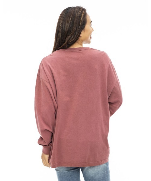 BILLABONG(ビラボン)の「BILLABONG レディース VINTAGE GRAPHIC LS TEE ロンT 【2023年秋冬モデル】/ビラボン長袖ロンT(Tシャツ/カットソー・レディース・レンガ/ブラック系その他/ラベンダー・MEDIUM/3M)」の15枚目の写真