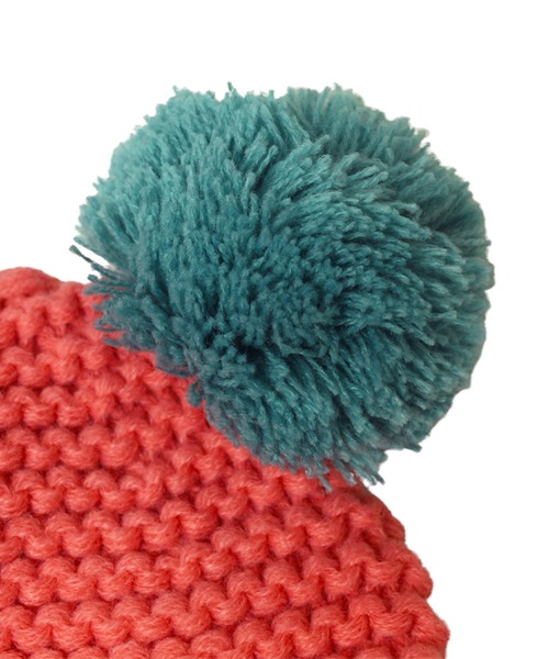 14+(イチヨンプラス)の「Pompom Ear Watch(ニットキャップ/ビーニー・キッズ・パープル/ベージュ/ピンク・kids-M)」の4枚目の写真