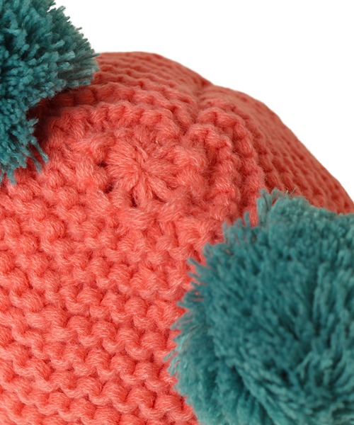 14+(イチヨンプラス)の「Pompom Ear Watch(ニットキャップ/ビーニー・キッズ・パープル/ベージュ/ピンク・kids-M)」の5枚目の写真