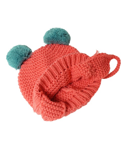 14+(イチヨンプラス)の「Pompom Ear Watch(ニットキャップ/ビーニー・キッズ・パープル/ベージュ/ピンク・kids-M)」の6枚目の写真