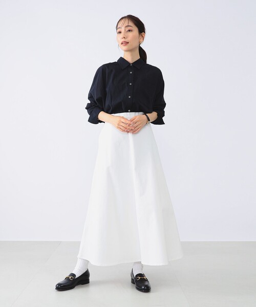 ブラウス シャツ KHADI オーバー ショート シャツ レディース Demi-Luxe BEAMS（デミルクス ビームス）KHADI オーバー