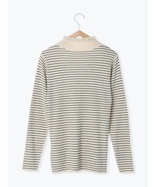 Samansa Mos2（サマンサ モスモス）の「【マシンウォッシャブル】リブフリルタートルネックニット（ニット/セーター・レディース・チャコールグレー/キナリ/ベージュ/オフホワイト・F）」の17枚目の写真