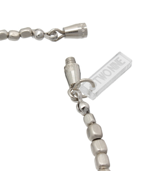 CIAOPANIC（チャオパニック）の「【Ciaopanic】　角ビーズネックレス（ネックレス・メンズ・シルバー・FREE）」の3枚目の写真