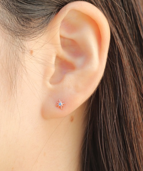 Peony(ピオニー)の「【Peony/ピオニー】/キラキラモチーフ ワンポイントピアス(ピアス(片耳用)・レディース・E/B/C/D/F/A・FREE)」の6枚目の写真