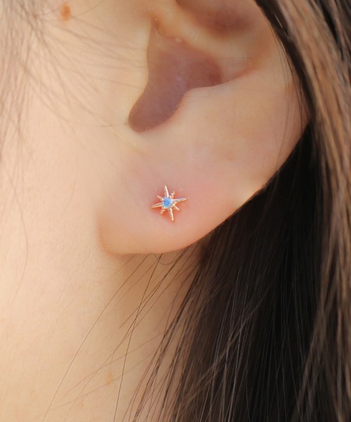 Peony(ピオニー)の「【Peony/ピオニー】/キラキラモチーフ ワンポイントピアス(ピアス(片耳用)・レディース・E/B/C/D/F/A・FREE)」の12枚目の写真