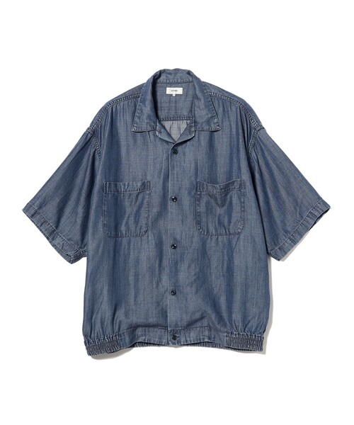 BEAMS(ビームス)の「BEAMS / デニム クロップド シャツ(シャツ/ブラウス・メンズ・ブルー/インディゴブルー・S/M/XL/L)」の3枚目の写真