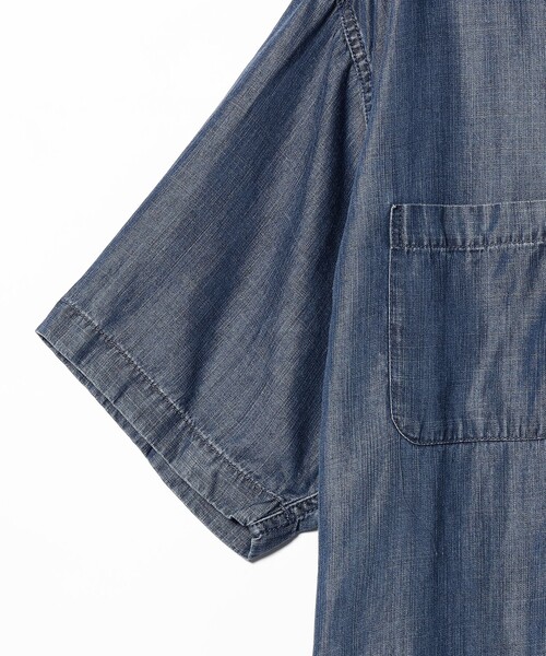 BEAMS(ビームス)の「BEAMS / デニム クロップド シャツ(シャツ/ブラウス・メンズ・ブルー/インディゴブルー・S/M/XL/L)」の5枚目の写真
