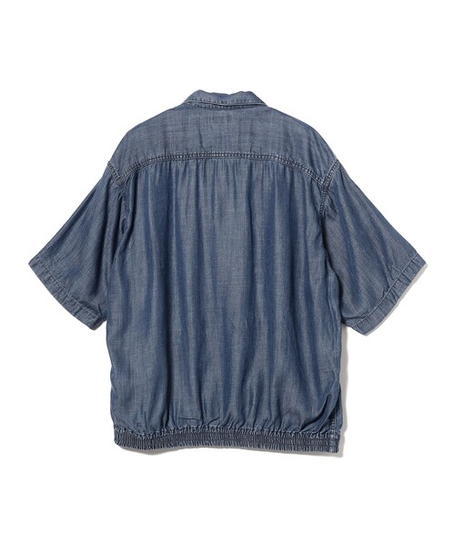 BEAMS(ビームス)の「BEAMS / デニム クロップド シャツ(シャツ/ブラウス・メンズ・ブルー/インディゴブルー・S/M/XL/L)」の7枚目の写真