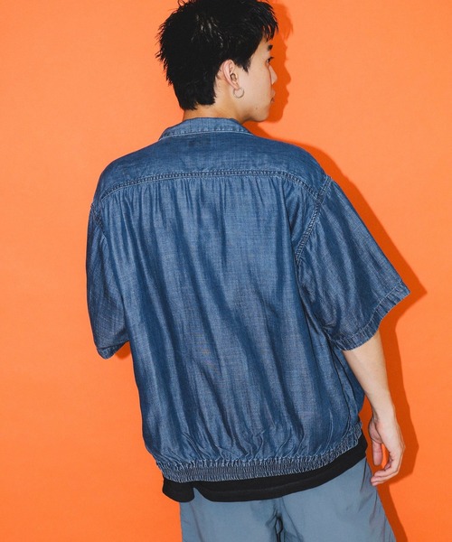 BEAMS(ビームス)の「BEAMS / デニム クロップド シャツ(シャツ/ブラウス・メンズ・ブルー/インディゴブルー・S/M/XL/L)」の20枚目の写真