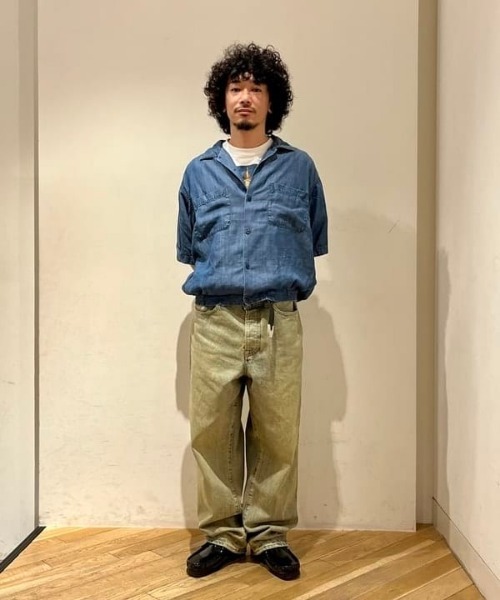 BEAMS(ビームス)の「BEAMS / デニム クロップド シャツ(シャツ/ブラウス・メンズ・ブルー/インディゴブルー・S/M/XL/L)」の21枚目の写真