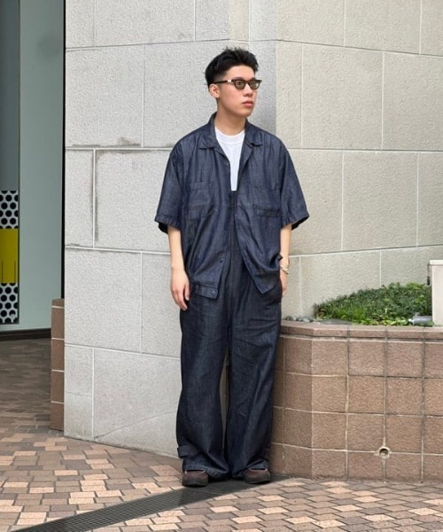 BEAMS(ビームス)の「BEAMS / デニム クロップド シャツ(シャツ/ブラウス・メンズ・ブルー/インディゴブルー・S/M/XL/L)」の22枚目の写真