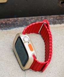 zandy（ズィーアンドワイ）の「zandy ズィーアンドワイ/ Apple Watch ケース＆ベルトセット マットタイプ【スクエアソフトフレーム】 アップルウォッチカバー& レザーループ 皮革ベルト /// set1（デジタル腕時計）」