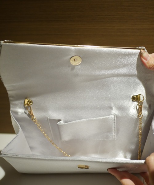 My shawty(マイシャウティー)の「lame hand bag(クラッチバッグ・レディース・ブラック/シルバー/ゴールド・FREE)」の4枚目の写真