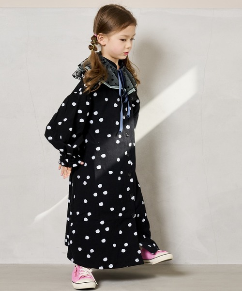 HOGAN RANCH WEAR(ホーガンランチウエア)の「マオカラーワンピース(90~150cm)(ワンピース・キッズ・イエロー/オフホワイト/ブラック・90/100/110/120/130/140/150)」の11枚目の写真