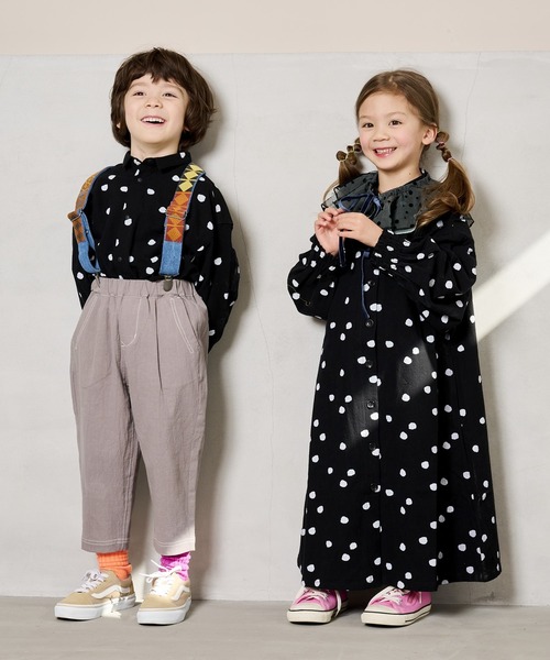 HOGAN RANCH WEAR(ホーガンランチウエア)の「マオカラーワンピース(90~150cm)(ワンピース・キッズ・イエロー/オフホワイト/ブラック・90/100/110/120/130/140/150)」の13枚目の写真