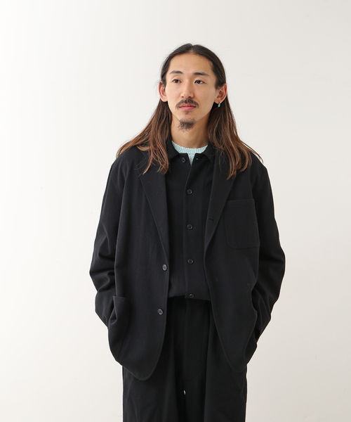 FOLL / フォル】sp140s wool compression light jacket（テーラード