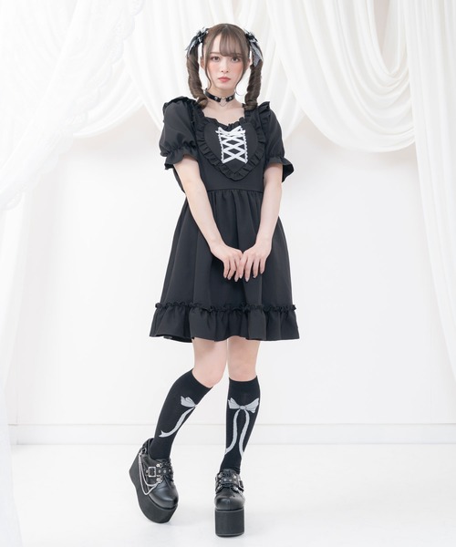 DearMyLove(ディアマイラブ)の「ダブルチェーン厚底パンプス(パンプス・レディース・ブラック系その他/ブラック・24.5cm/25cm/25.5cm/22.5cm/23cm/23.5cm/24cm)」の4枚目の写真