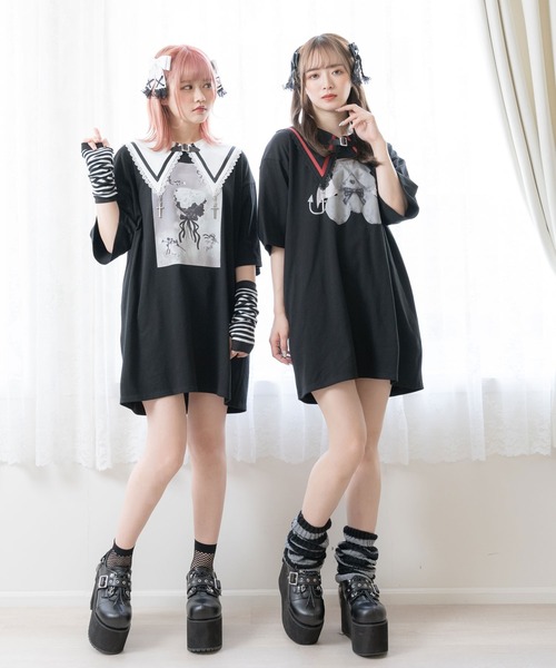 DearMyLove(ディアマイラブ)の「ダブルチェーン厚底パンプス(パンプス・レディース・ブラック系その他/ブラック・24.5cm/25cm/25.5cm/22.5cm/23cm/23.5cm/24cm)」の3枚目の写真