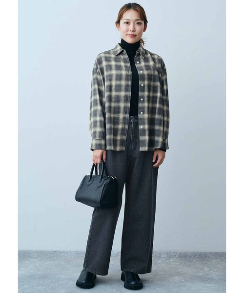 THREE FIFTY STANDARD(スリーフィフティースタンダード)の「THREE FIFTY STANDARDあったか両面起毛タートルインナー(Tシャツ/カットソー・レディース・オレンジ系その他/ブラック/オフホワイト・X-LARGE/LARGE/MEDIUM)」の12枚目の写真